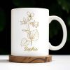 Celebrate The Simplistic Elegance Of Nature With This Floral Design, Flower And Plant - Personalized Custom Coffee Mug - MOM066_MG Celebrate The Simplistic Elegance Of Nature With This Floral Design, Flower And Plant - Personalized Custom Coffee Mug - MOM066_MG