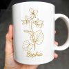 Celebrate The Simplistic Elegance Of Nature With This Floral Design, Flower And Plant - Personalized Custom Coffee Mug - MOM066_MG Celebrate The Simplistic Elegance Of Nature With This Floral Design, Flower And Plant - Personalized Custom Coffee Mug - MOM066_MG