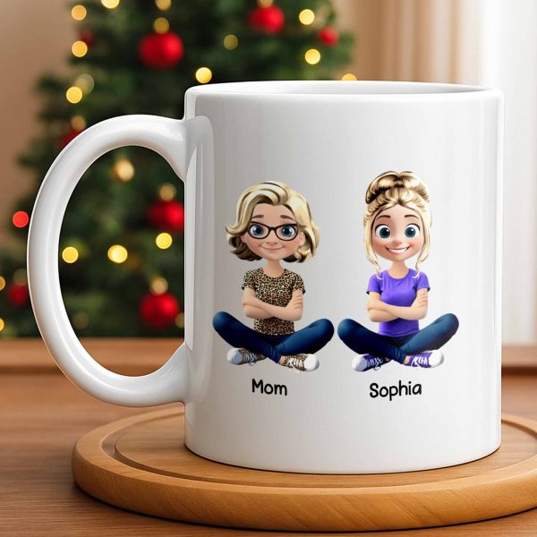 Celebrate the Special Bond Between Mother and Daughter - Personalized Custom Coffee Mug - DILA070_MG