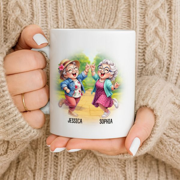 Celebrate Timeless Friendships With Joyful Elderly Women - Personalized Custom Coffee Mug - BST507_MG Celebrate Timeless Friendships With Joyful Elderly Women - Personalized Custom Coffee Mug - BST507_MG