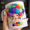 Celebrate Your Creative Spirit with Colorful Yarn and Needles - Personalized Custom Coffee Mug - HOB028_MG Celebrate Your Creative Spirit with Colorful Yarn and Needles - Personalized Custom Coffee Mug - HOB028_MG
