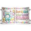 Celebrate Your Creativity With A Beautiful Sewing Machine - Personalized Custom Coffee Mug - HOB022_MG Celebrate Your Creativity With A Beautiful Sewing Machine - Personalized Custom Coffee Mug - HOB022_MG
