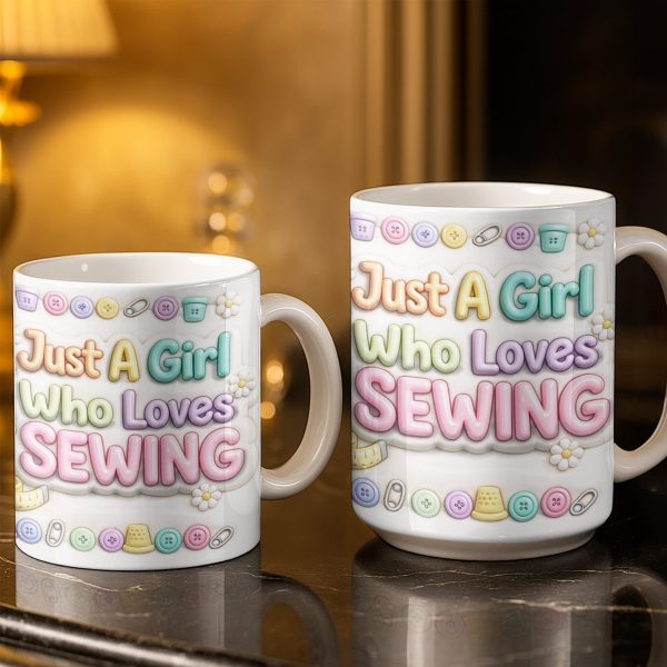 Celebrate Your Creativity With A Beautiful Sewing Machine - Personalized Custom Coffee Mug - HOB022_MG Celebrate Your Creativity With A Beautiful Sewing Machine - Personalized Custom Coffee Mug - HOB022_MG