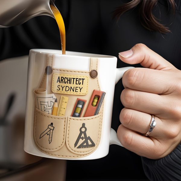 Celebrate Your Creativity With Blueprint And Tools Design - Personalized Custom Coffee Mug - JBS004_MG Celebrate Your Creativity With Blueprint And Tools Design - Personalized Custom Coffee Mug - JBS004_MG