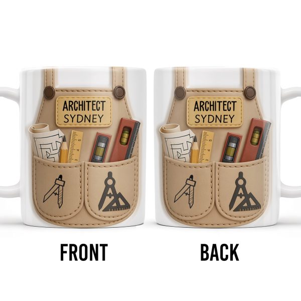 Celebrate Your Creativity With Blueprint And Tools Design - Personalized Custom Coffee Mug - JBS004_MG Celebrate Your Creativity With Blueprint And Tools Design - Personalized Custom Coffee Mug - JBS004_MG