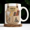 Celebrate Your Creativity With Blueprint And Tools Design - Personalized Custom Coffee Mug - JBS004_MG Celebrate Your Creativity With Blueprint And Tools Design - Personalized Custom Coffee Mug - JBS004_MG