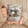 Celebrate Your Creativity With Sewing Machine And Floral Design - Personalized Custom Coffee Mug - HOB024_MG Celebrate Your Creativity With Sewing Machine And Floral Design - Personalized Custom Coffee Mug - HOB024_MG