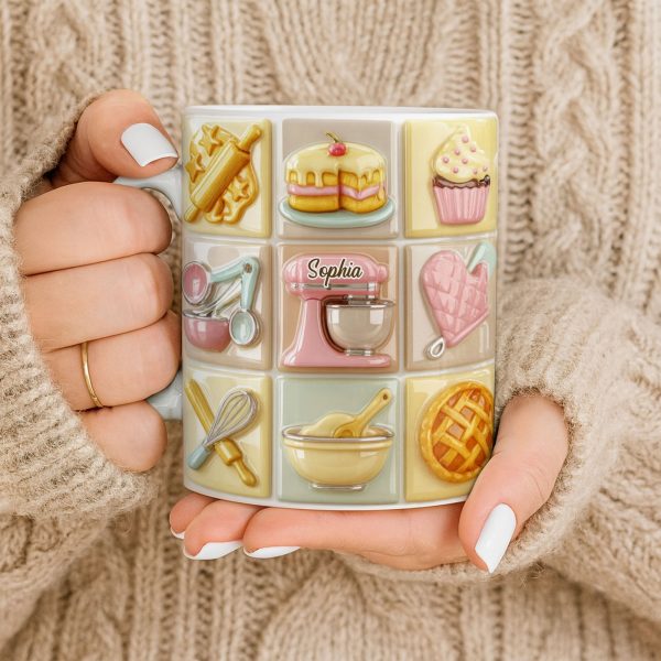 Celebrate Your Culinary Passion With Charming Kitchen Icons - Personalized Custom Coffee Mug - JBS058_MG Celebrate Your Culinary Passion With Charming Kitchen Icons - Personalized Custom Coffee Mug - JBS058_MG
