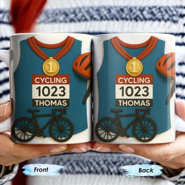 Celebrate Your Cycling Achievements With A Personalized Mug - Personalized Custom Coffee Mug - SPORT009_MG Celebrate Your Cycling Achievements With A Personalized Mug - Personalized Custom Coffee Mug - SPORT009_MG