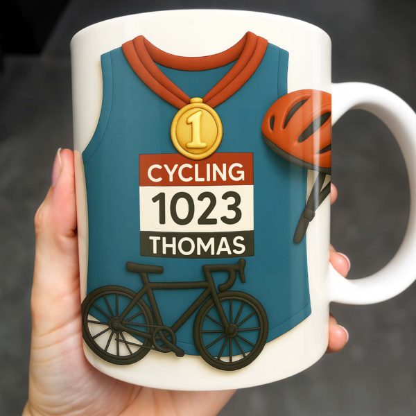 Celebrate Your Cycling Achievements With A Personalized Mug - Personalized Custom Coffee Mug - SPORT009_MG Celebrate Your Cycling Achievements With A Personalized Mug - Personalized Custom Coffee Mug - SPORT009_MG