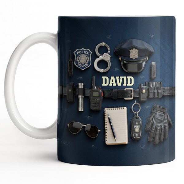 Celebrate Your Dedication And Courage Police Officer Essential Gear - Personalized Custom Coffee Mug - OFC028_MG Celebrate Your Dedication And Courage Police Officer Essential Gear - Personalized Custom Coffee Mug - OFC028_MG