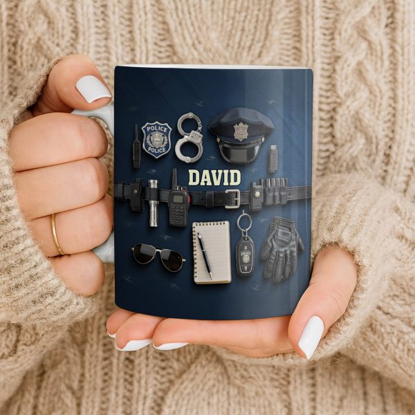 Celebrate Your Dedication And Courage Police Officer Essential Gear - Personalized Custom Coffee Mug - OFC028_MG Celebrate Your Dedication And Courage Police Officer Essential Gear - Personalized Custom Coffee Mug - OFC028_MG