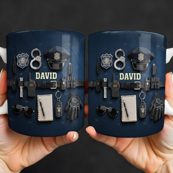 Celebrate Your Dedication And Courage Police Officer Essential Gear - Personalized Custom Coffee Mug - OFC028_MG Celebrate Your Dedication And Courage Police Officer Essential Gear - Personalized Custom Coffee Mug - OFC028_MG