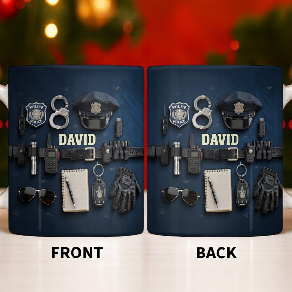 Celebrate Your Dedication And Courage Police Officer Essential Gear - Personalized Custom Coffee Mug - OFC028_MG Celebrate Your Dedication And Courage Police Officer Essential Gear - Personalized Custom Coffee Mug - OFC028_MG