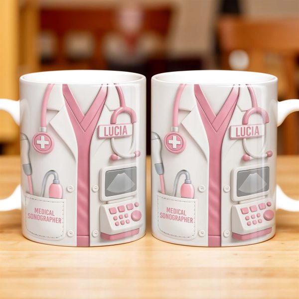 Celebrate Your Dedication, Medical Uniform And Equipment - Personalized Custom Coffee Mug - DOC059_MG Celebrate Your Dedication, Medical Uniform And Equipment - Personalized Custom Coffee Mug - DOC059_MG