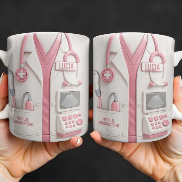 Celebrate Your Dedication, Medical Uniform And Equipment - Personalized Custom Coffee Mug - DOC059_MG Celebrate Your Dedication, Medical Uniform And Equipment - Personalized Custom Coffee Mug - DOC059_MG