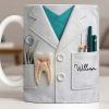 Celebrate Your Favorite Dentist With A Custom Lab Coat Design - Personalized Custom Coffee Mug - DOC073_MG Celebrate Your Favorite Dentist With A Custom Lab Coat Design - Personalized Custom Coffee Mug - DOC073_MG