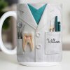 Celebrate Your Favorite Dentist With A Custom Lab Coat Design - Personalized Custom Coffee Mug - DOC073_MG Celebrate Your Favorite Dentist With A Custom Lab Coat Design - Personalized Custom Coffee Mug - DOC073_MG
