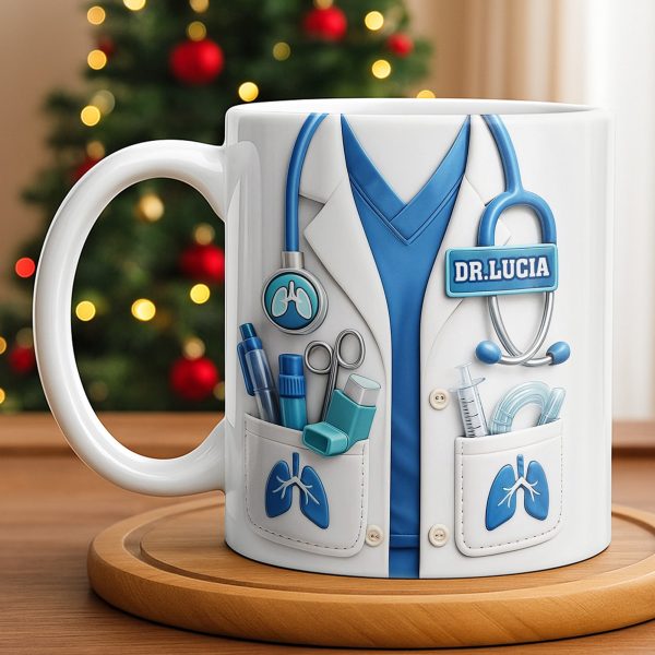 Celebrate Your Favorite Doctor With This Custom White Coat Design - Personalized Custom Coffee Mug - DOC067_MG Celebrate Your Favorite Doctor With This Custom White Coat Design - Personalized Custom Coffee Mug - DOC067_MG