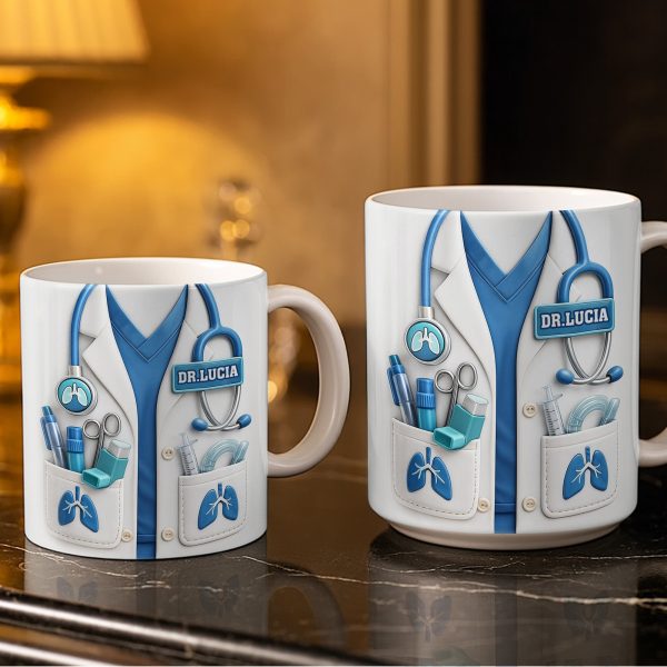 Celebrate Your Favorite Doctor With This Custom White Coat Design - Personalized Custom Coffee Mug - DOC067_MG Celebrate Your Favorite Doctor With This Custom White Coat Design - Personalized Custom Coffee Mug - DOC067_MG