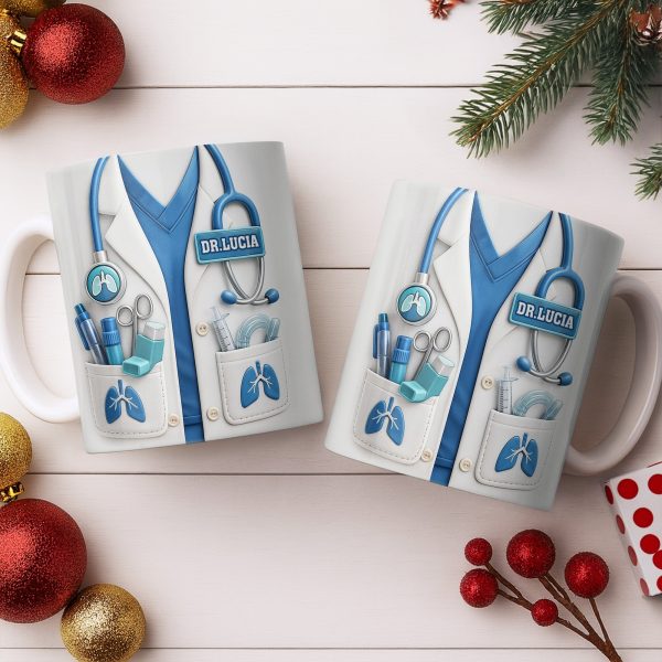 Celebrate Your Favorite Doctor With This Custom White Coat Design - Personalized Custom Coffee Mug - DOC067_MG Celebrate Your Favorite Doctor With This Custom White Coat Design - Personalized Custom Coffee Mug - DOC067_MG
