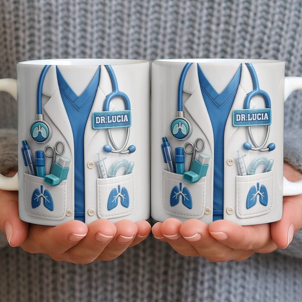 Celebrate Your Favorite Doctor With This Custom White Coat Design - Personalized Custom Coffee Mug - DOC067_MG Celebrate Your Favorite Doctor With This Custom White Coat Design - Personalized Custom Coffee Mug - DOC067_MG