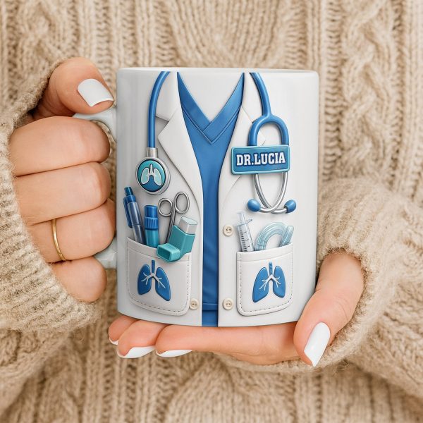Celebrate Your Favorite Doctor With This Custom White Coat Design - Personalized Custom Coffee Mug - DOC067_MG Celebrate Your Favorite Doctor With This Custom White Coat Design - Personalized Custom Coffee Mug - DOC067_MG