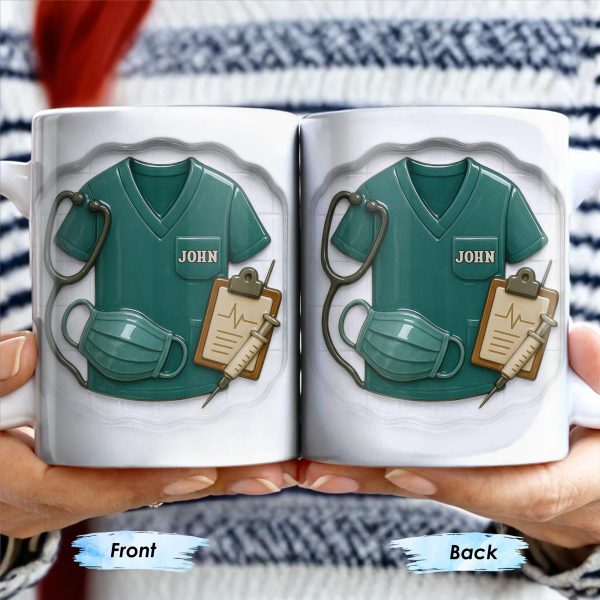 Celebrate Your Favorite Healthcare Hero With This Custom Nurse Design - Personalized Custom Coffee Mug - NUR023_MG