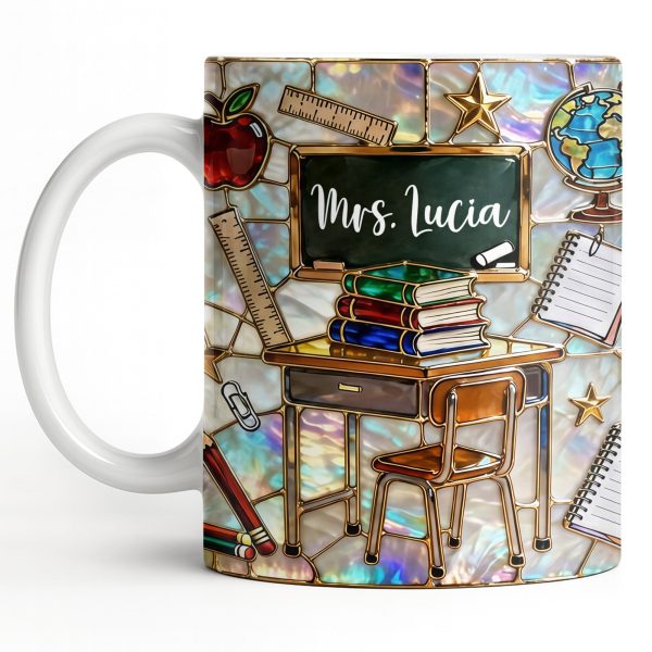 Celebrate Your Favorite Teacher With Classroom Essentials - Personalized Custom Coffee Mug - TEACH070_MG Celebrate Your Favorite Teacher With Classroom Essentials - Personalized Custom Coffee Mug - TEACH070_MG