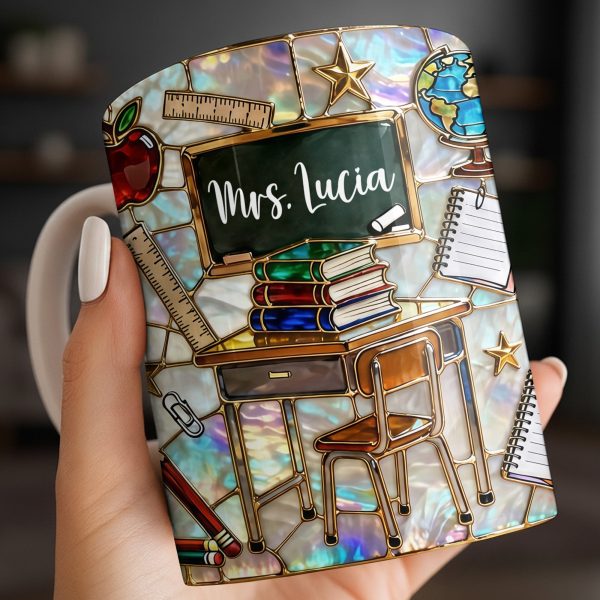 Celebrate Your Favorite Teacher With Classroom Essentials - Personalized Custom Coffee Mug - TEACH070_MG Celebrate Your Favorite Teacher With Classroom Essentials - Personalized Custom Coffee Mug - TEACH070_MG