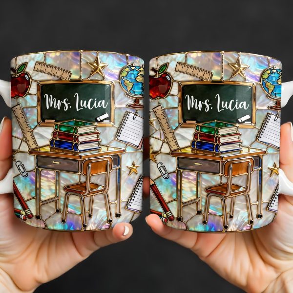 Celebrate Your Favorite Teacher With Classroom Essentials - Personalized Custom Coffee Mug - TEACH070_MG Celebrate Your Favorite Teacher With Classroom Essentials - Personalized Custom Coffee Mug - TEACH070_MG