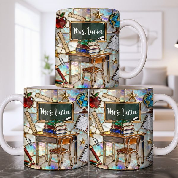 Celebrate Your Favorite Teacher With Classroom Essentials - Personalized Custom Coffee Mug - TEACH070_MG Celebrate Your Favorite Teacher With Classroom Essentials - Personalized Custom Coffee Mug - TEACH070_MG