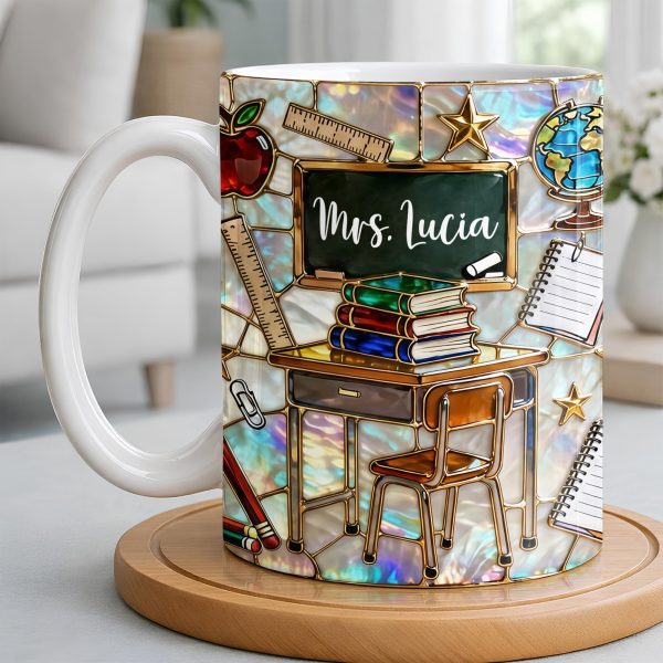 Celebrate Your Favorite Teacher With Classroom Essentials - Personalized Custom Coffee Mug - TEACH070_MG Celebrate Your Favorite Teacher With Classroom Essentials - Personalized Custom Coffee Mug - TEACH070_MG