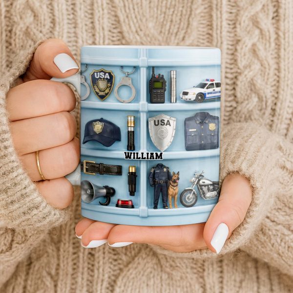 Celebrate Your Heroic Loved One With Custom Police Officer Essentials - Personalized Custom Coffee Mug - OFC029_MG Celebrate Your Heroic Loved One With Custom Police Officer Essentials - Personalized Custom Coffee Mug - OFC029_MG