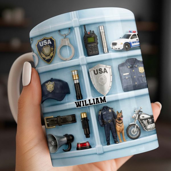 Celebrate Your Heroic Loved One With Custom Police Officer Essentials - Personalized Custom Coffee Mug - OFC029_MG Celebrate Your Heroic Loved One With Custom Police Officer Essentials - Personalized Custom Coffee Mug - OFC029_MG