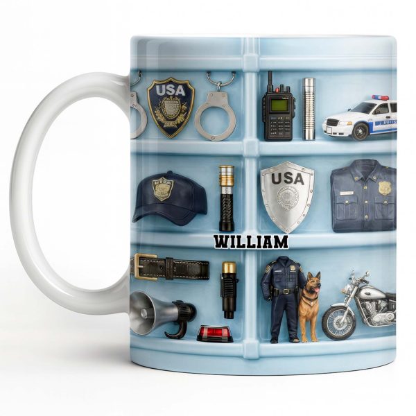 Celebrate Your Heroic Loved One With Custom Police Officer Essentials - Personalized Custom Coffee Mug - OFC029_MG Celebrate Your Heroic Loved One With Custom Police Officer Essentials - Personalized Custom Coffee Mug - OFC029_MG