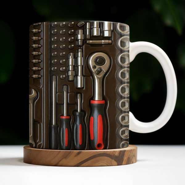 Celebrate Your Inner Mechanic with This Unique Tool-Themed Coffee Mug - Personalized Custom Coffee Mug - DAD118_MG Celebrate Your Inner Mechanic with This Unique Tool-Themed Coffee Mug - Personalized Custom Coffee Mug - DAD118_MG