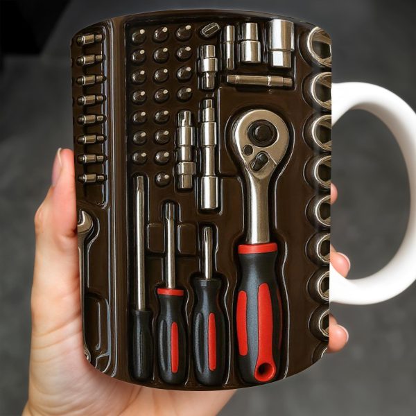Celebrate Your Inner Mechanic with This Unique Tool-Themed Coffee Mug - Personalized Custom Coffee Mug - DAD118_MG Celebrate Your Inner Mechanic with This Unique Tool-Themed Coffee Mug - Personalized Custom Coffee Mug - DAD118_MG