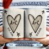 Celebrate Your Love Every Day With A Beautiful Heart Design - Personalized Custom Coffee Mug - CPL1156_MG