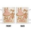 Celebrate Your Love for Ballet and Dance, Ballet Dress and Shoes - Personalized Custom Coffee Mug - FAM333_MG