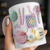 Celebrate Your Love For Crafting With Yarn And Needles - Personalized Custom Coffee Mug - HOB007_MG Celebrate Your Love For Crafting With Yarn And Needles - Personalized Custom Coffee Mug - HOB007_MG