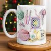 Celebrate Your Love For Crafting With Yarn And Needles - Personalized Custom Coffee Mug - HOB007_MG Celebrate Your Love For Crafting With Yarn And Needles - Personalized Custom Coffee Mug - HOB007_MG