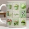 Celebrate Your Love For Gardening With Gardening Tools And Flowers - Personalized Custom Coffee Mug - GAR032_MG Celebrate Your Love For Gardening With Gardening Tools And Flowers - Personalized Custom Coffee Mug - GAR032_MG