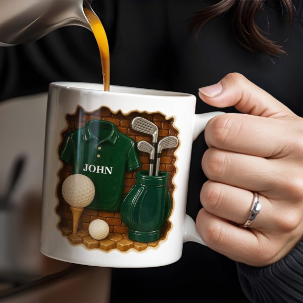 Celebrate Your Love for Golf, Golf Shirt, Golf Balls, Golf Clubs, Golf Bag - Personalized Custom Coffee Mug - GOLF005_MG Celebrate Your Love for Golf, Golf Shirt, Golf Balls, Golf Clubs, Golf Bag - Personalized Custom Coffee Mug - GOLF005_MG