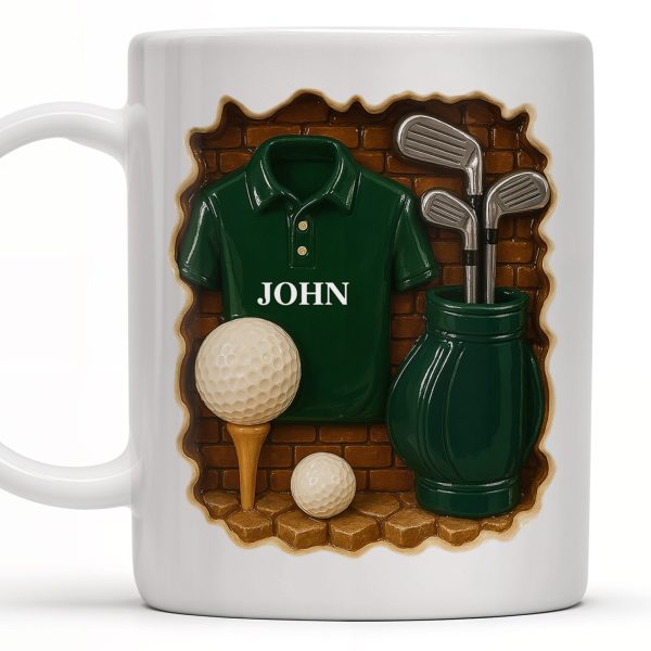 Celebrate Your Love for Golf, Golf Shirt, Golf Balls, Golf Clubs, Golf Bag - Personalized Custom Coffee Mug - GOLF005_MG Celebrate Your Love for Golf, Golf Shirt, Golf Balls, Golf Clubs, Golf Bag - Personalized Custom Coffee Mug - GOLF005_MG