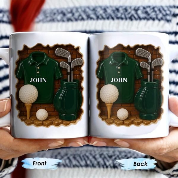 Celebrate Your Love for Golf, Golf Shirt, Golf Balls, Golf Clubs, Golf Bag - Personalized Custom Coffee Mug - GOLF005_MG Celebrate Your Love for Golf, Golf Shirt, Golf Balls, Golf Clubs, Golf Bag - Personalized Custom Coffee Mug - GOLF005_MG