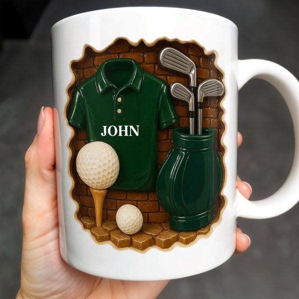 Celebrate Your Love for Golf, Golf Shirt, Golf Balls, Golf Clubs, Golf Bag - Personalized Custom Coffee Mug - GOLF005_MG Celebrate Your Love for Golf, Golf Shirt, Golf Balls, Golf Clubs, Golf Bag - Personalized Custom Coffee Mug - GOLF005_MG