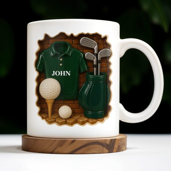 Celebrate Your Love for Golf, Golf Shirt, Golf Balls, Golf Clubs, Golf Bag - Personalized Custom Coffee Mug - GOLF005_MG Celebrate Your Love for Golf, Golf Shirt, Golf Balls, Golf Clubs, Golf Bag - Personalized Custom Coffee Mug - GOLF005_MG