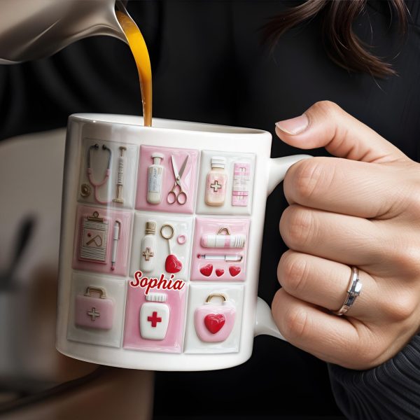 Celebrate Your Medical Journey with Essential Medical Icons - Personalized Custom Coffee Mug - DOC062_MG