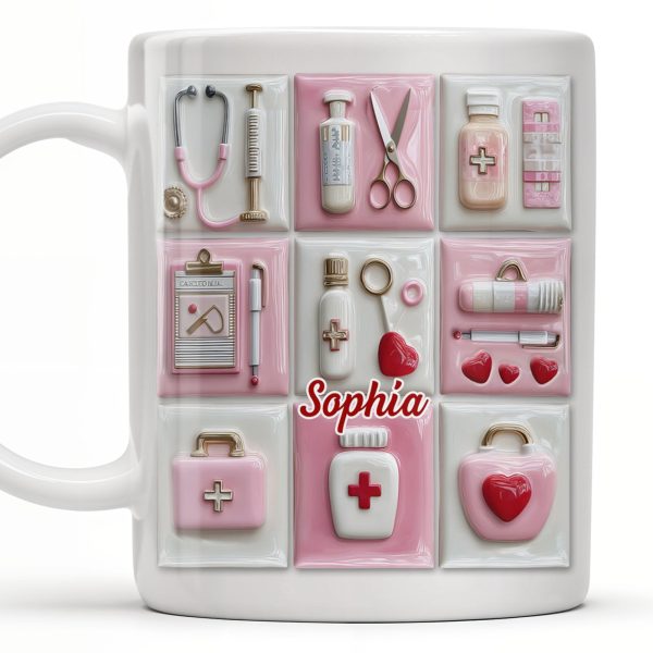 Celebrate Your Medical Journey with Essential Medical Icons - Personalized Custom Coffee Mug - DOC062_MG